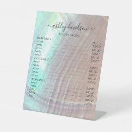 Mutter des Peelinsymbols Seashell Pricing Pedestal Sockelschild