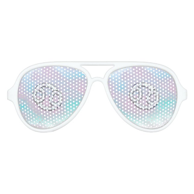 Mutter des Perlkrebses Zodiac Symbol Decor Partybrille (Vorderseite)