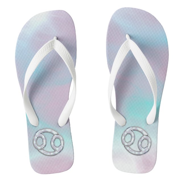 Mutter des Perlkrebses Zodiac-Symbol Flip Flops (Fußbett)