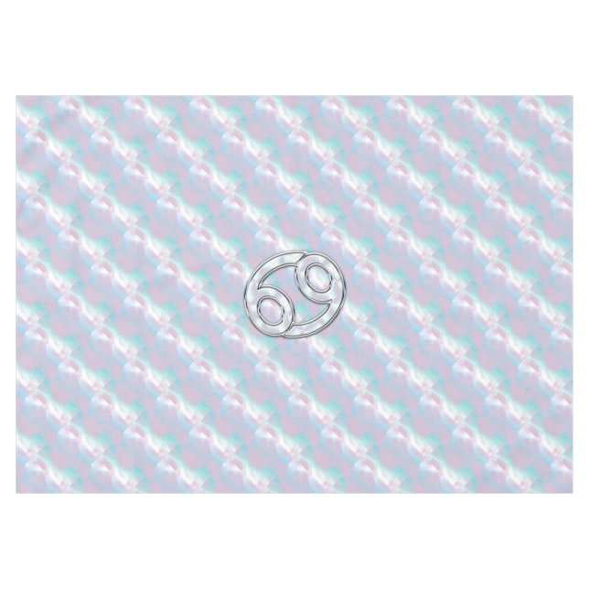 Mutter des Perlkrebses Zodiac-Symbol Tischdecke (Vorderseite (Horizontal))