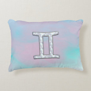 Mutter des Perlstils Gemini Zodiac Zeichen Dekokissen