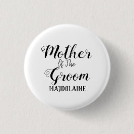 Mutter des Personalisierten Bräutigams Button