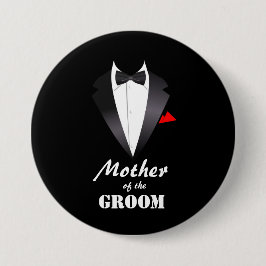 Mutter des Raumes mit Tuxedo-Shirt - Schaltfläche Button