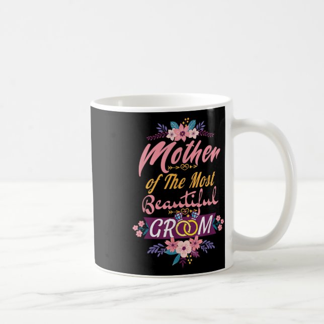 Mutter des schönsten Raumes, Hochzeitsbridal Kaffeetasse (Rechts)