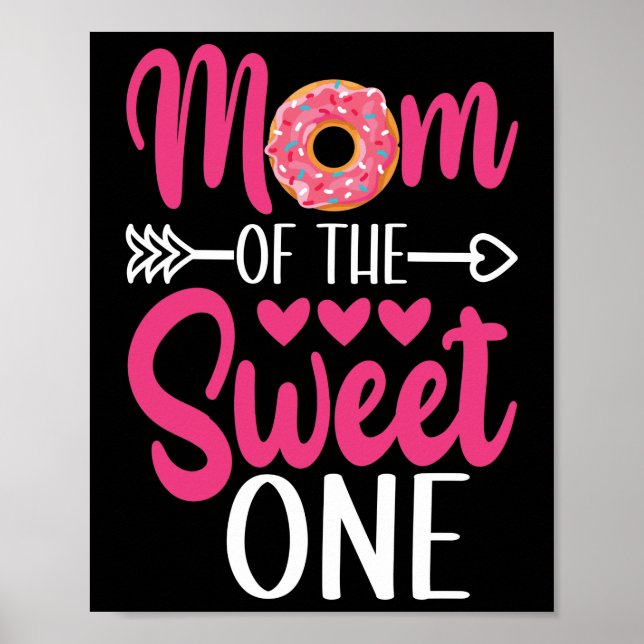 Mutter des süßen gesprenkelten Donuts Poster (Vorne)