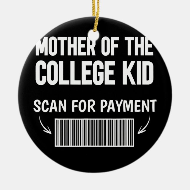 Mutter des Uni-Kindes sucht nach Bar Keramik Ornament (Vorne)