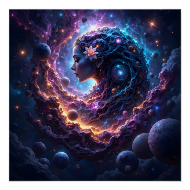 Mutter des Universums – Sie, die die Sterne träumt Poster (Vorderseite)