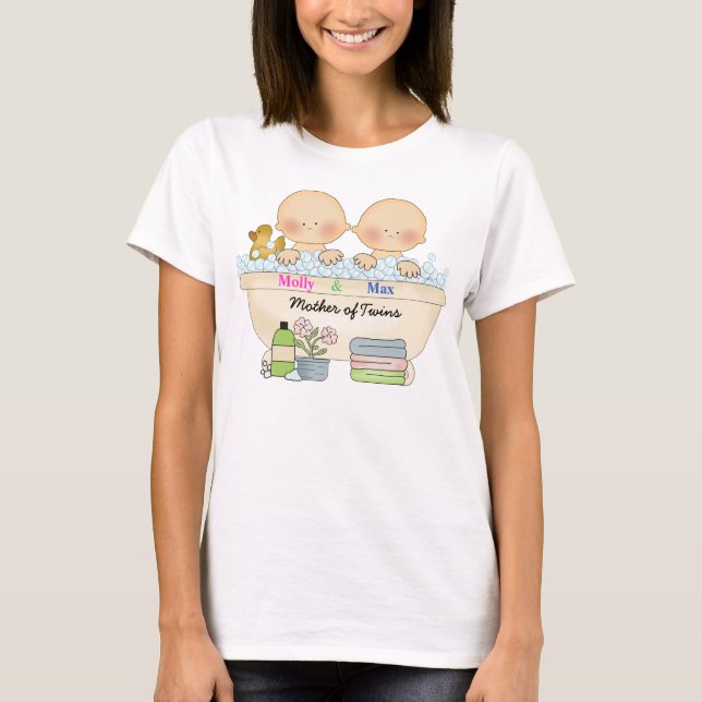 Mutter des Zwillings-T - Shirt (Vorderseite)