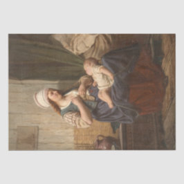 Mutter, die ihr Kind hält (von Rudolf Jordan) Seidenpapier