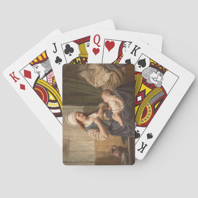 Mutter, die ihr Kind hält (von Rudolf Jordan) Spielkarten (Rückseite)
