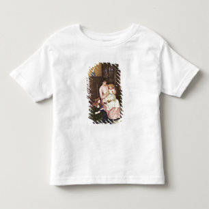 Mutter, die mit Kindern in einem Innenraum spielt Kleinkind T-shirt