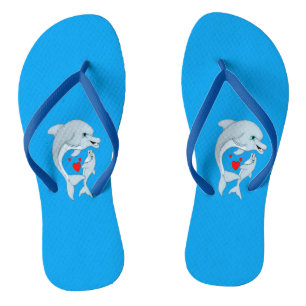 Mutter Dolphin Liebe Flip Flops