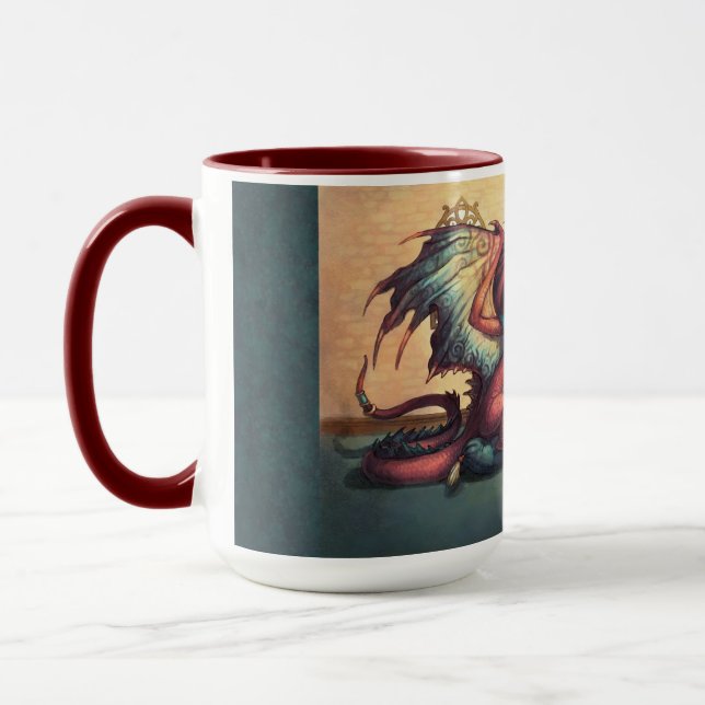 Mutter-Drache und junger Becher Tasse (Links)