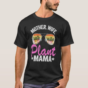 Mutter Ehefrau Pflanze Mama Sukkulente Gärtnerin M T-Shirt