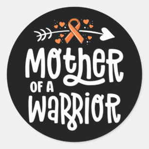 Mutter einer Warrior-Mama Leukämie Krebs Awa Runder Aufkleber