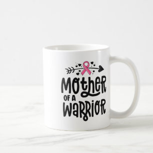 Mutter eines Brustkrebses einer Kriegerin, rosa Ri Kaffeetasse