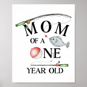 Mutter eines einjährigen Angeljungen 1. Geburtstag Poster