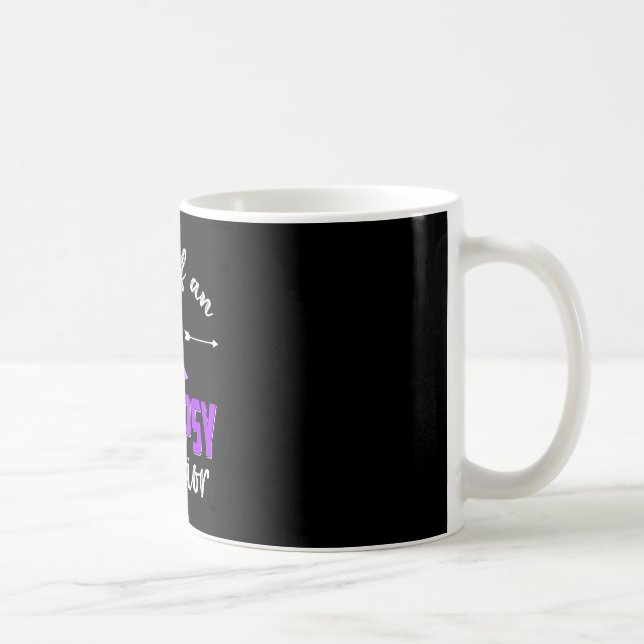 Mutter eines Epilepsie-Kriegers Epilepsie-Bewussts Kaffeetasse (Rechts)