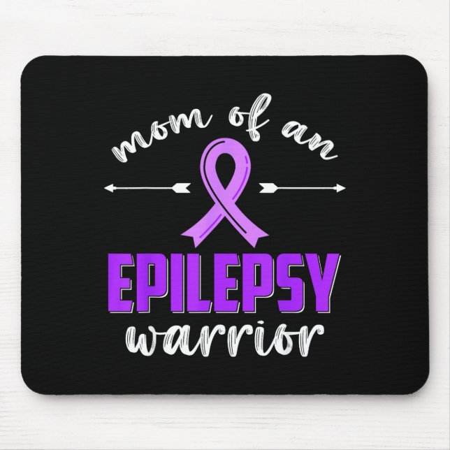 Mutter eines Epilepsie-Kriegers Epilepsie-Bewussts Mousepad (Vorne)