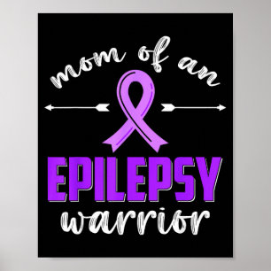 Mutter eines Epilepsie-Kriegers Epilepsie-Bewussts Poster