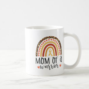 Mutter eines Kriegers Kinderkrebs Leopardendruck R Kaffeetasse