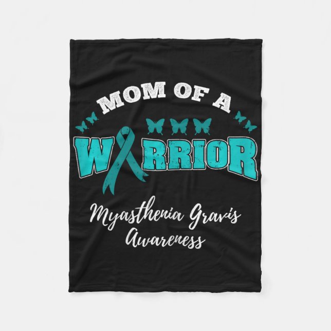 Mutter eines Kriegers Mg Myasthenia Gravis Bewusst Fleecedecke (Vorderseite)