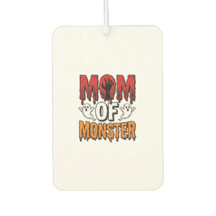 Mutter eines Monsters Vintage Halloween-Shirt-Desi Autolufterfrischer