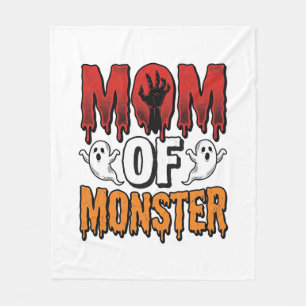 Mutter eines Monsters Vintage Halloween-Shirt-Desi Fleecedecke