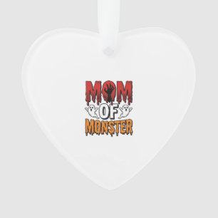 Mutter eines Monsters Vintage Halloween-Shirt-Desi Ornament
