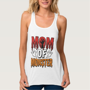 Mutter eines Monsters Vintage Halloween-Shirt-Desi Tank Top