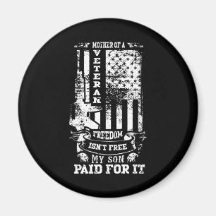 Mutter eines Veteranen   Patriotische Militärtribu Magnet