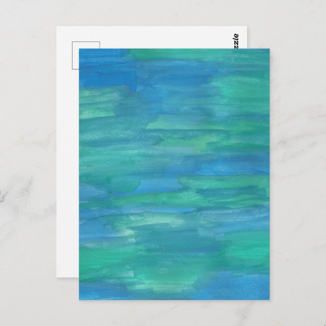 Mutter Erde Abstrakt Postkarte (Vorne/Hinten)