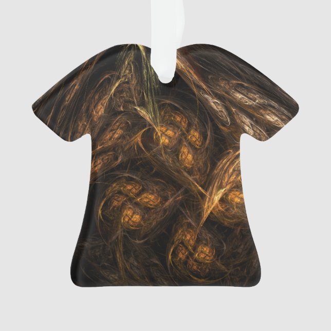Mutter Erde Abstrakte Kunst Akryllisches Shirt Ornament (Vorderseite)