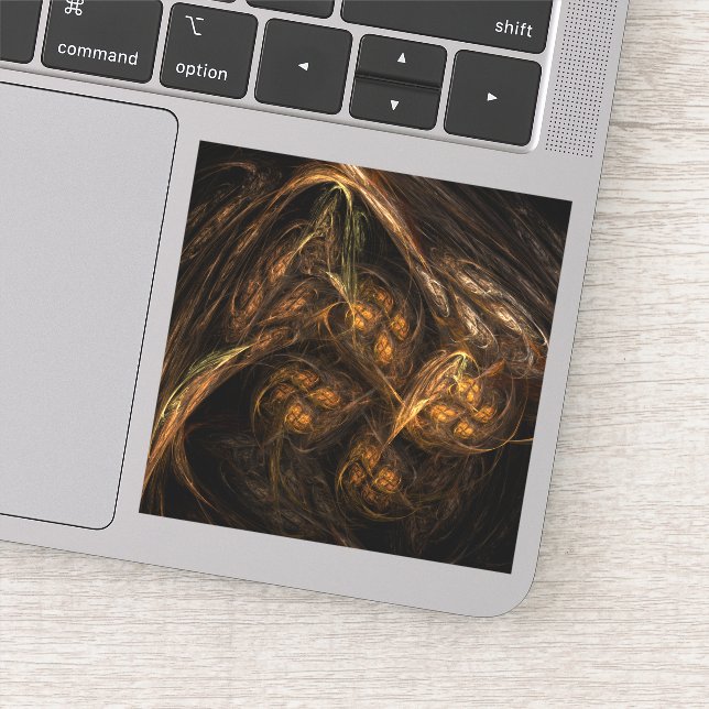 Mutter Erde Abstrakte Kunst Aufkleber (Detail)