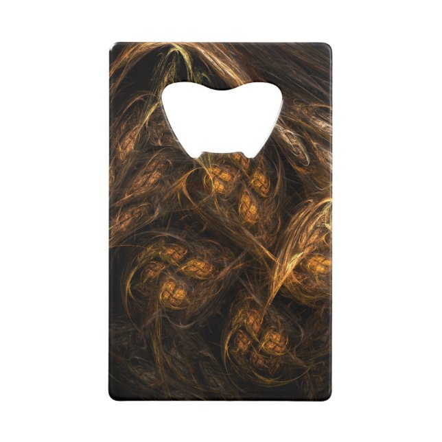 Mutter Erde Abstrakte Kunst Geldkarten Flaschenöffner (Vorderseite)