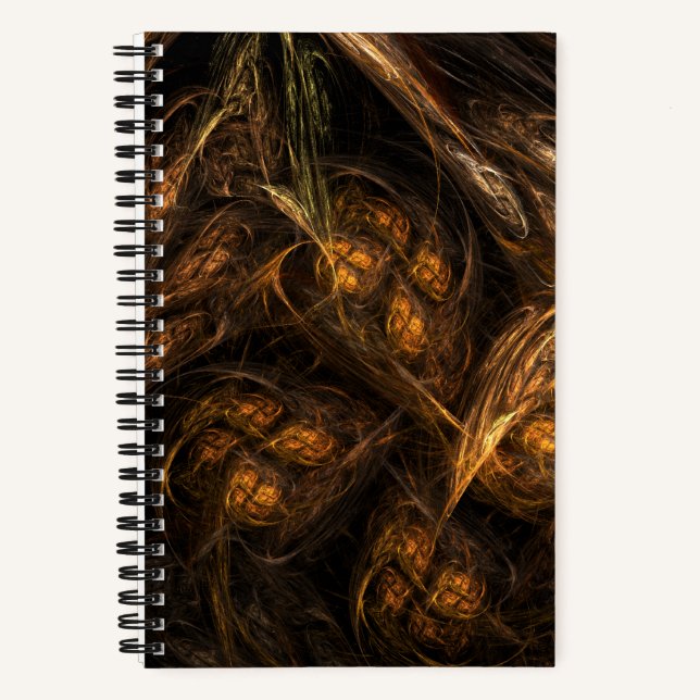 Mutter Erde Abstrakte Kunst Notizbuch (Vorderseite)