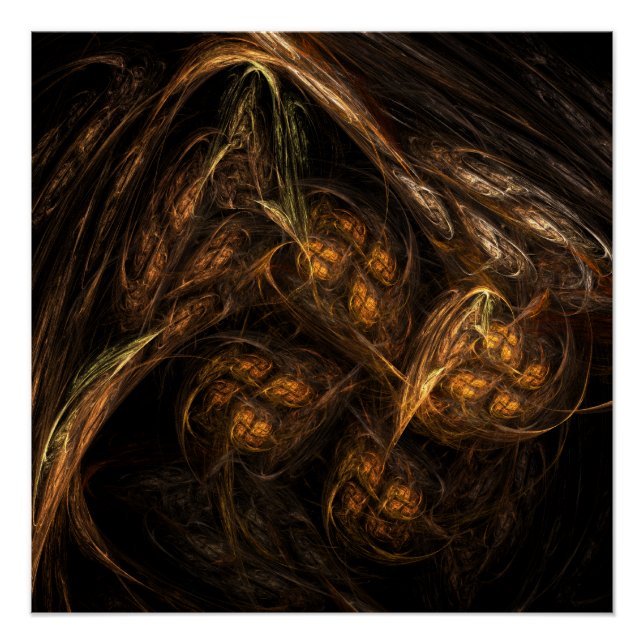 Mutter Erde Abstrakte Kunst Poster (Vorderseite)