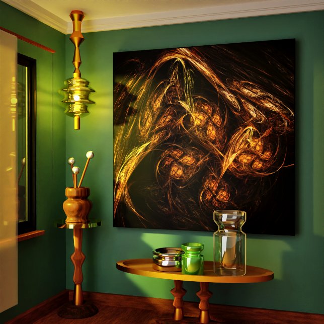 Mutter Erde Abstrakte Kunst ummantelte Canvas Prin Leinwanddruck (Mother Earth Abstract Art Wrapped Canvas Print)