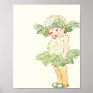 Mutter Erde Kinder - Kleine Miss Cauliblume Poster