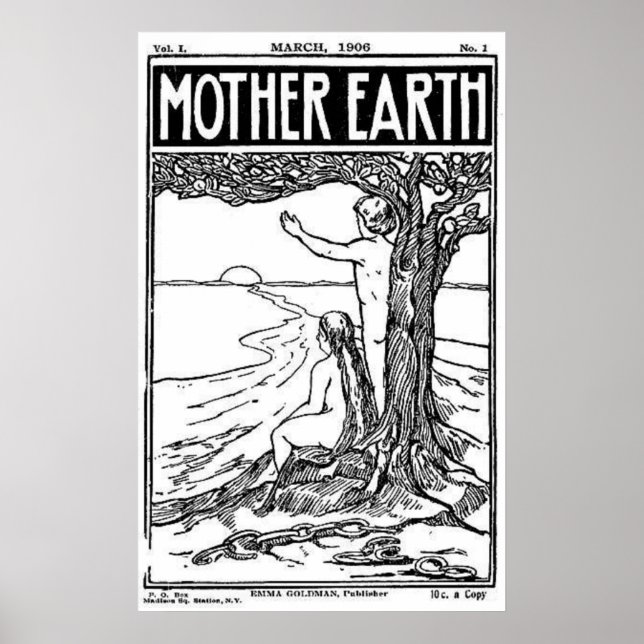 Mutter-Erde-Magazin März 1908 Titelplakat Poster (Vorne)