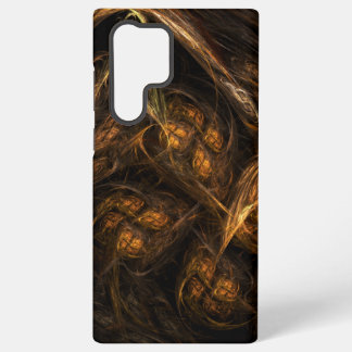 Mutter Erde Moderne Abstrakte Kunst Golden Fraktal Samsung Galaxy Hülle