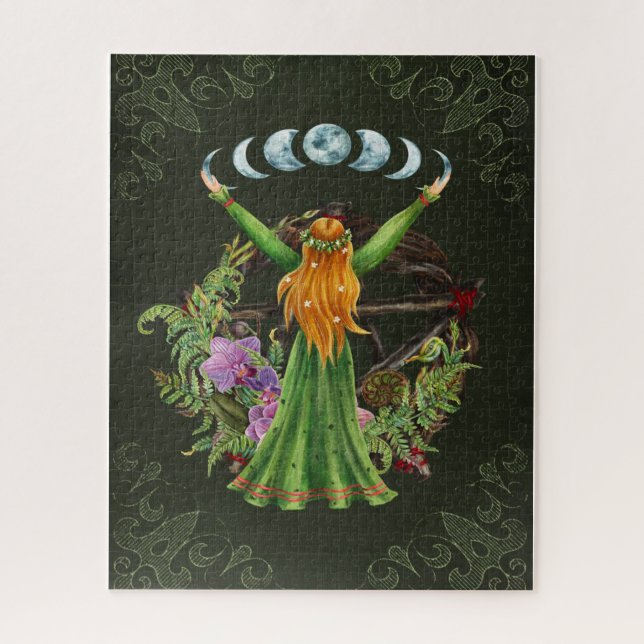 Mutter Erde Moon Goddess Puzzle (Vertikal)