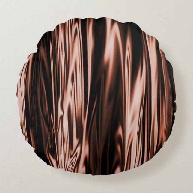 Mutter Erde Satin...... Rundes Kissen (Vorderseite)