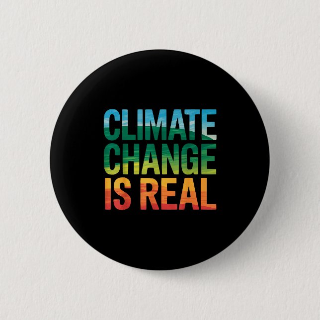 Mutter Erde Umweltschützer Klimawandel Erde Button (Vorderseite)