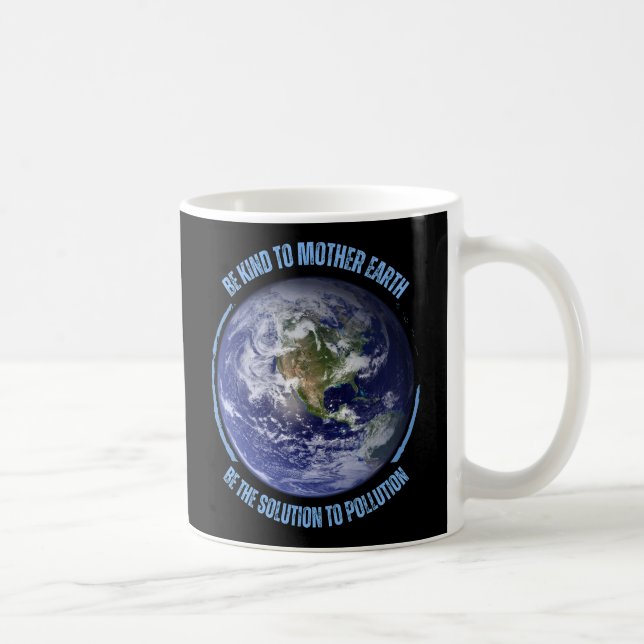 Mutter Erde und Klimawandel Kaffeetasse (Rechts)