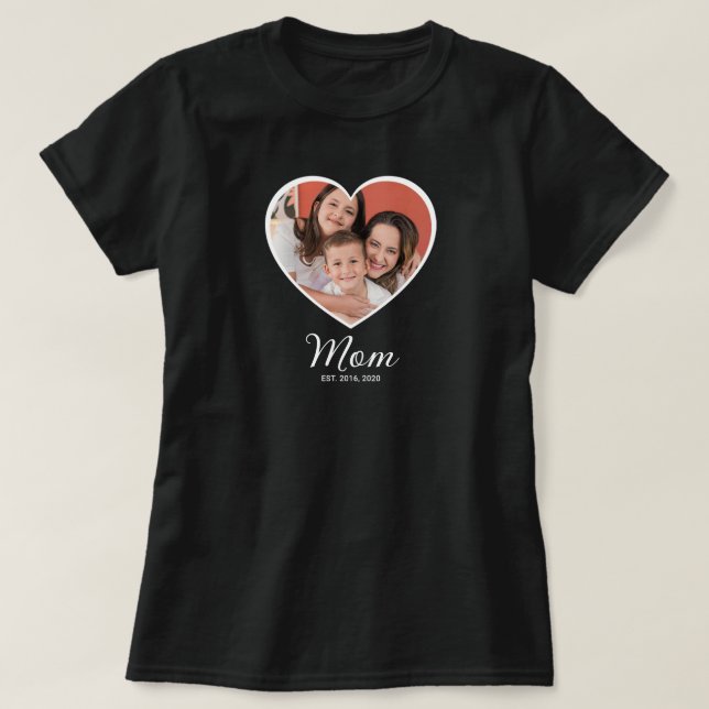 Mutter Erstellte Skript Foto T-Shirt (Design vorne)