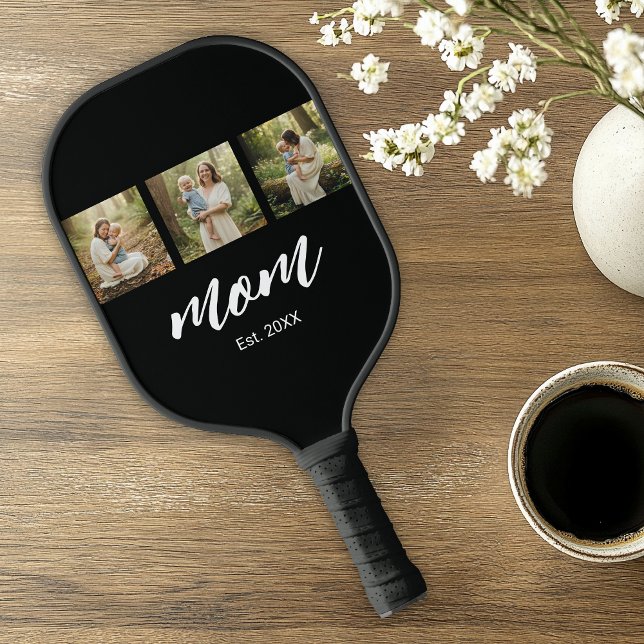 Mutter etablierte Modern Script 3 Foto Pickleball Schläger (Von Creator hochgeladen)