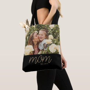 Mutter etablierte Skript Schwarze Foto-Tasche