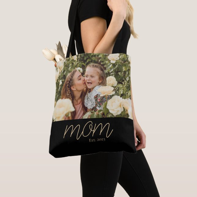 Mutter etablierte Skript Schwarze Foto-Tasche (Von Nahem)