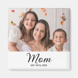 Mutter etabliertes Fotogeschenk Magnet